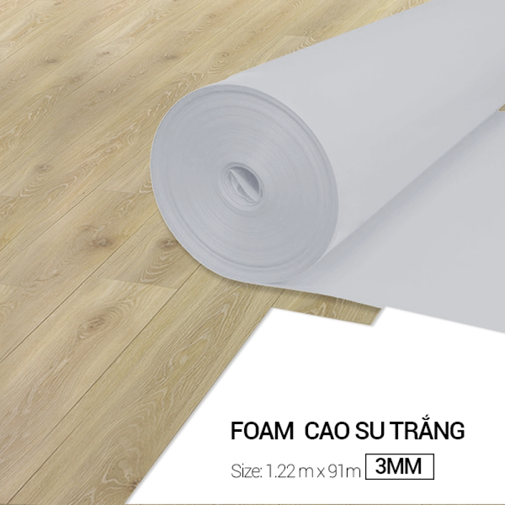 Foam Cao Su Trắng 3mm