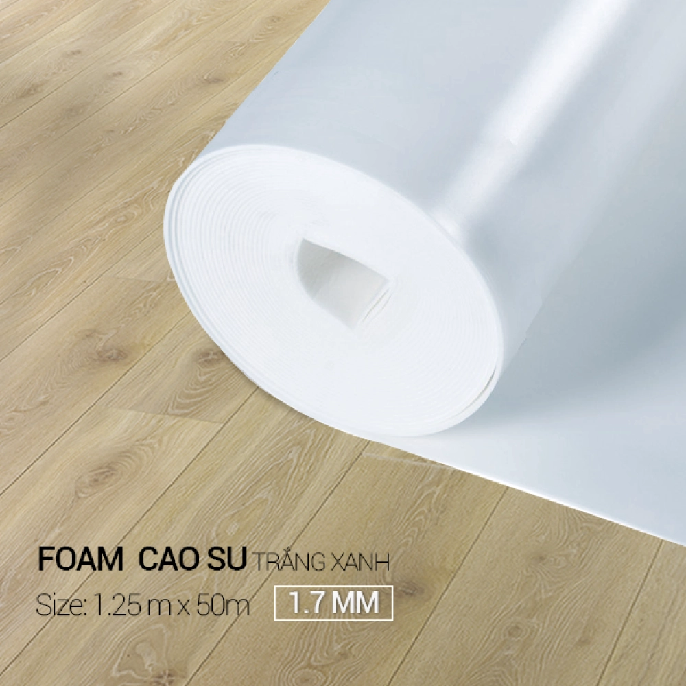 Foam Cao Su Trắng Xanh 1.7 mm
