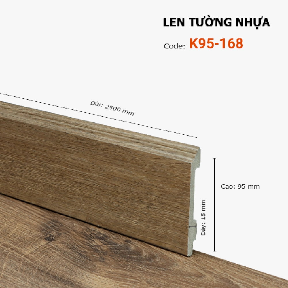 Len Tường nhựa K95-168