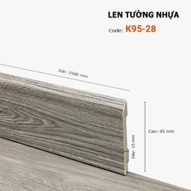 Len Tường nhựa K95-28