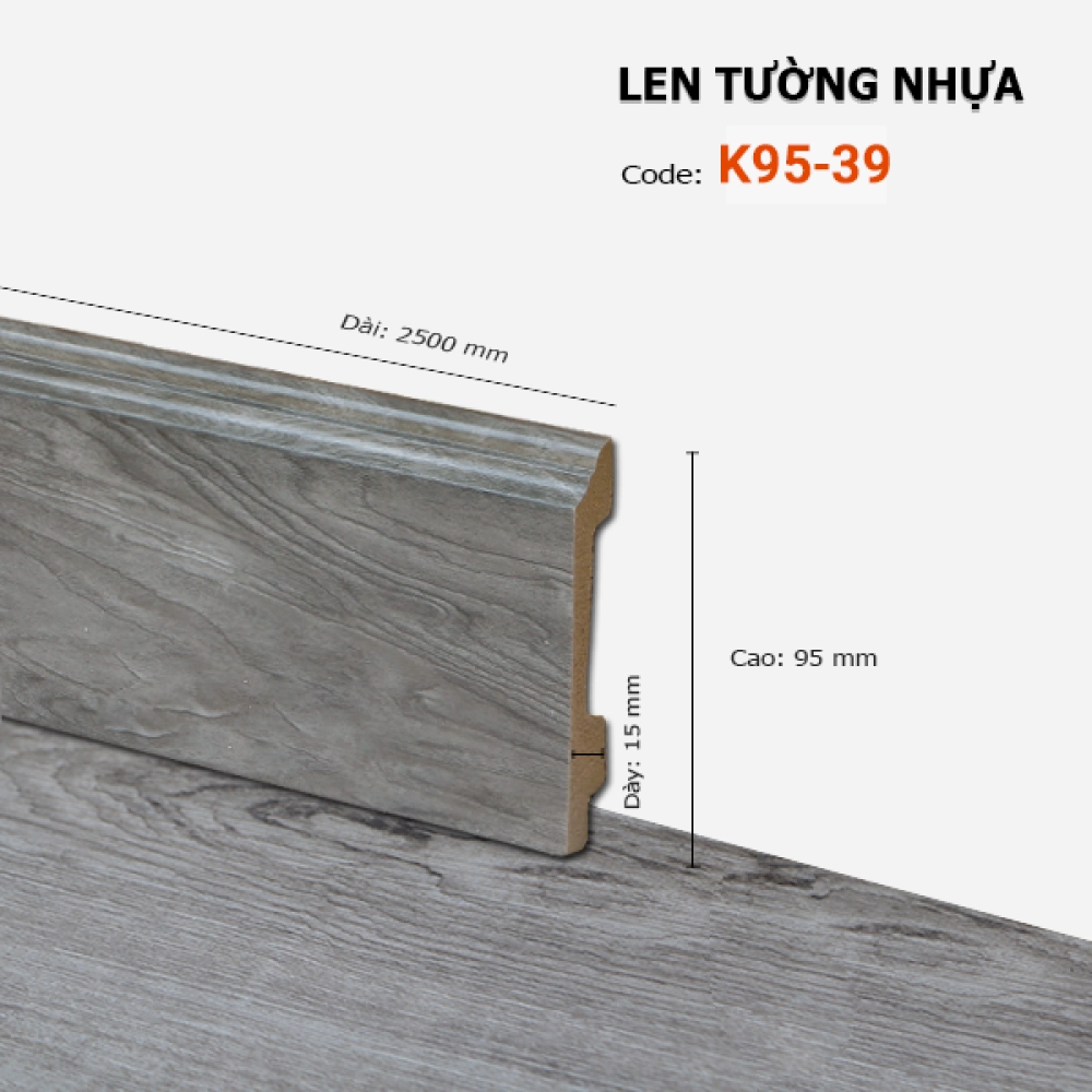 Len Tường nhựa K95-39