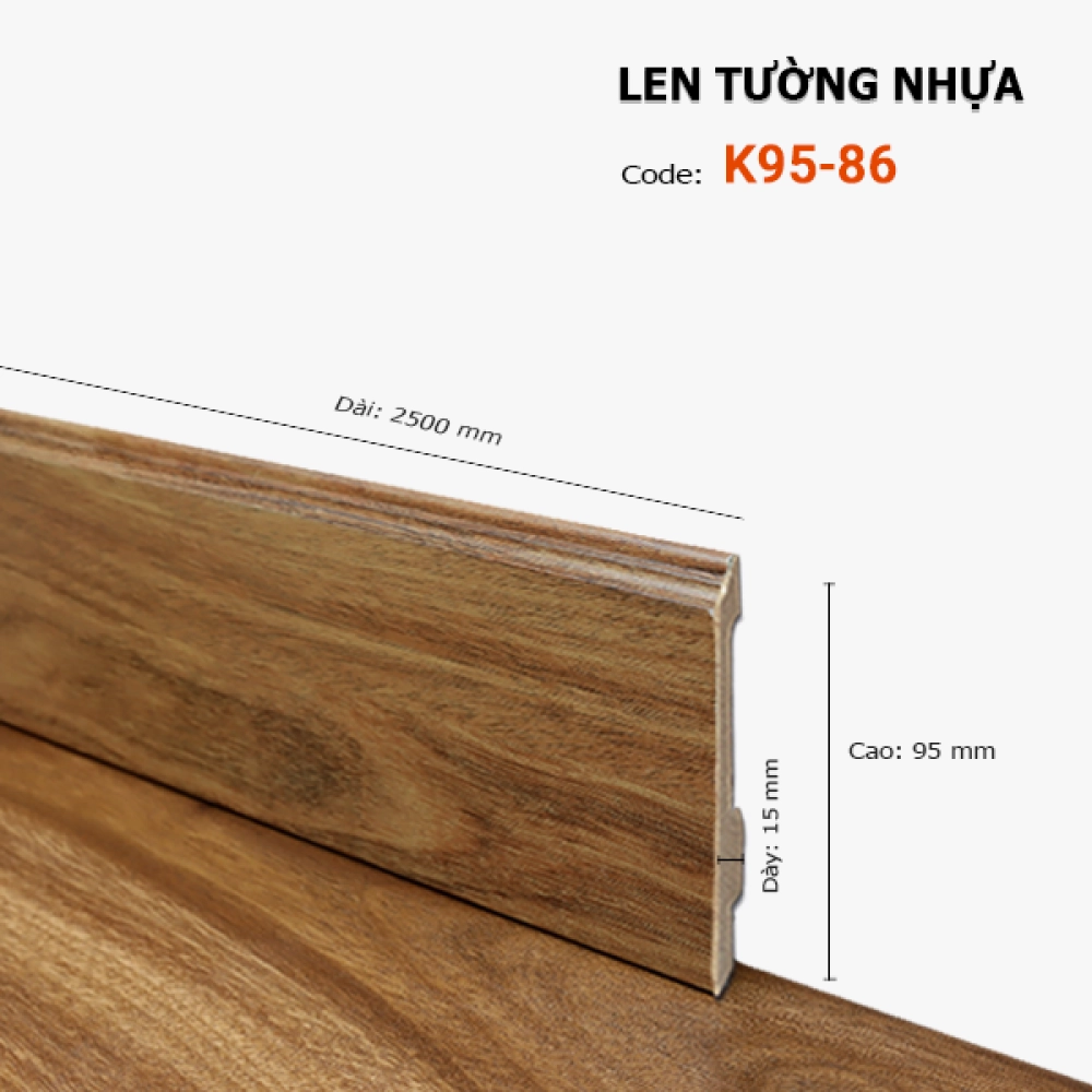 Len Tường nhựa K95-86