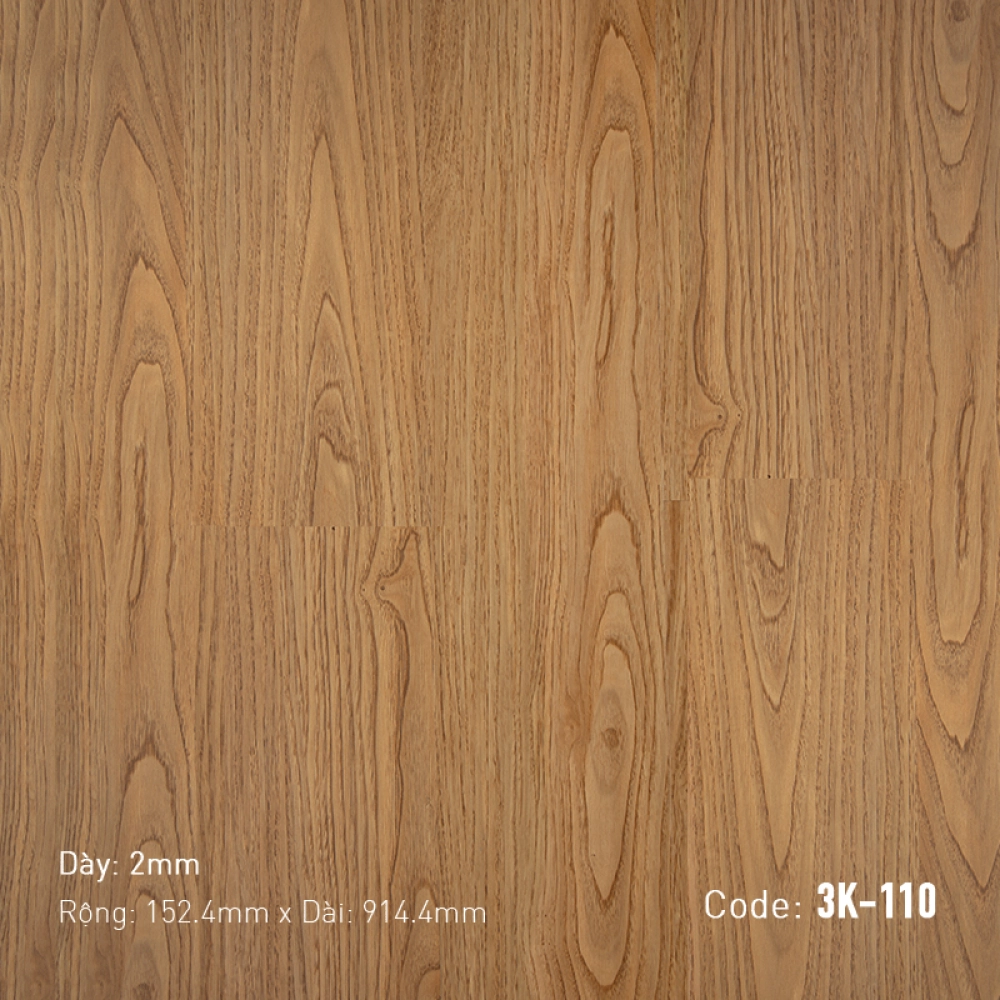 Sàn nhựa dán keo 3K Vinyl K110