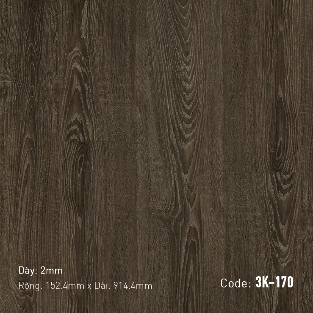 Sàn nhựa dán keo 3K Vinyl K170