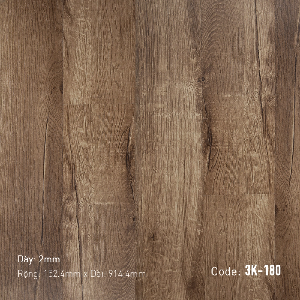 Sàn nhựa dán keo 3K Vinyl K180