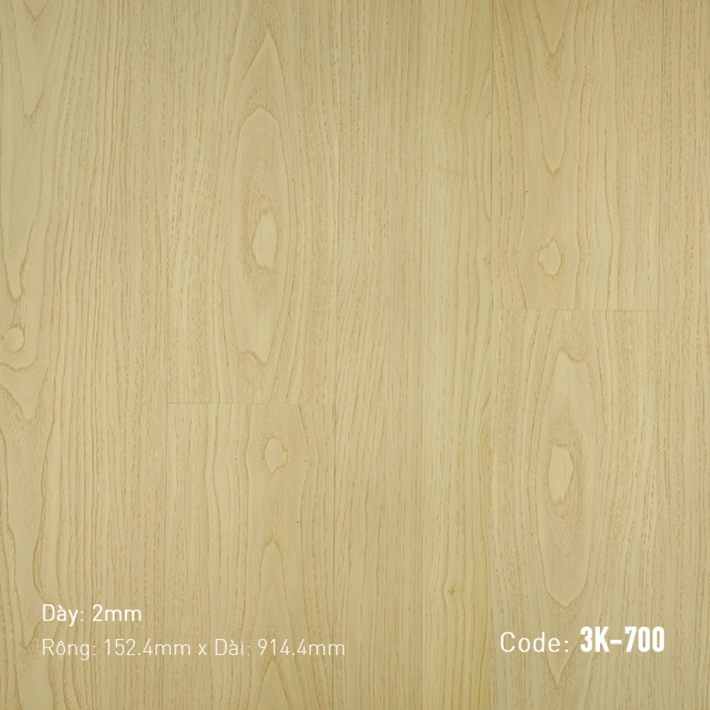 Sàn nhựa dán keo 3K Vinyl K700