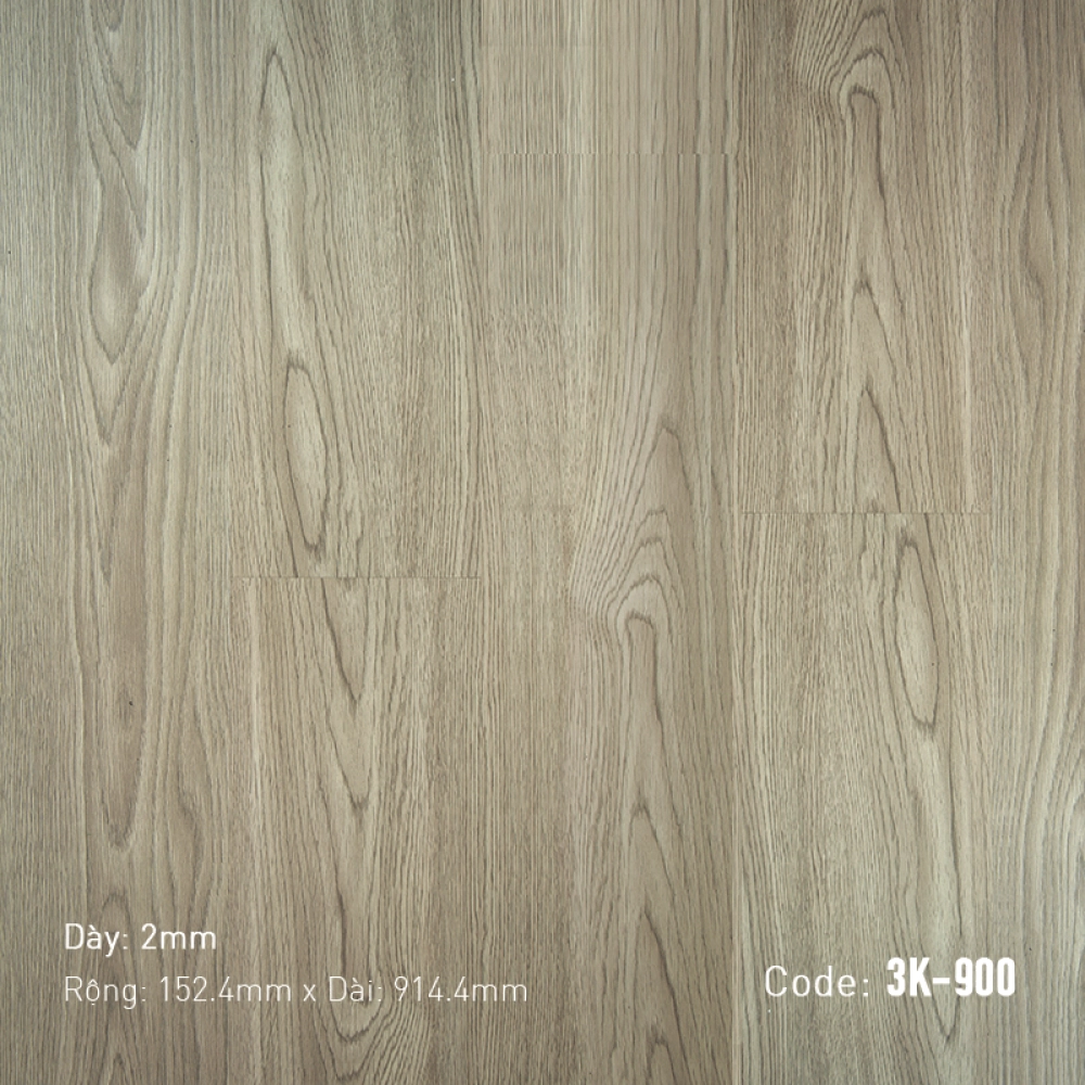 Sàn nhựa dán keo 3K Vinyl K900